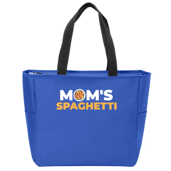 Mom's Spaghetti Funny Gift Zip Tote Bag