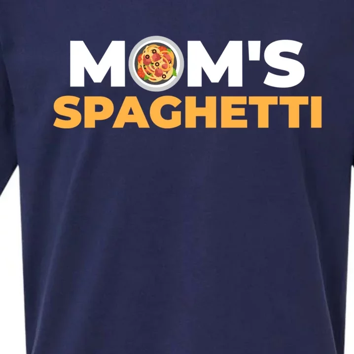 Mom's Spaghetti Funny Gift Sueded Cloud Jersey T-Shirt