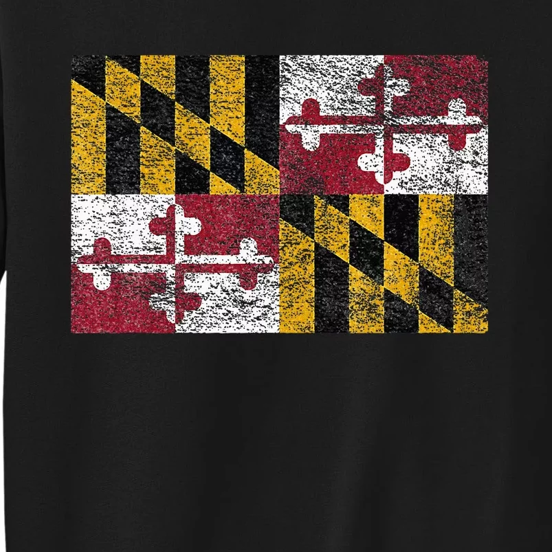 MARYLAND STATE FLAG ANNAPOLIS BALTIMORE CHESAPEAKE BAY Tall Sweatshirt