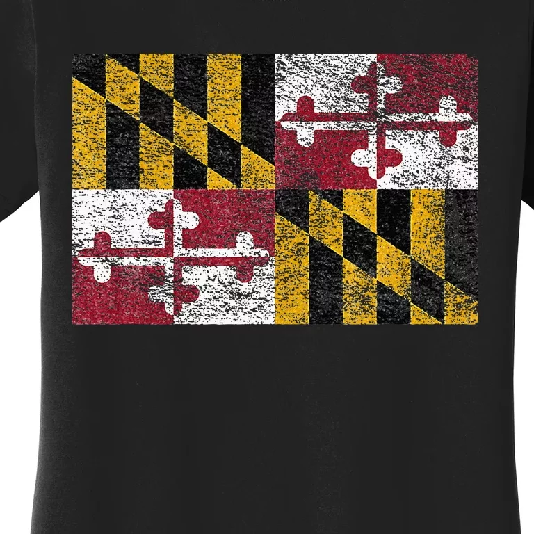 MARYLAND STATE FLAG ANNAPOLIS BALTIMORE CHESAPEAKE BAY Women's T-Shirt