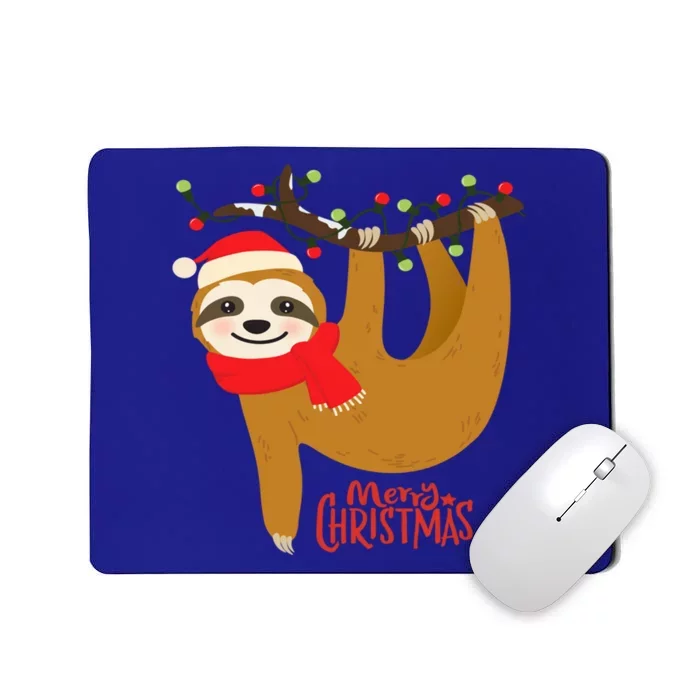 Merry Slothmas Funny Christmas Pajama For Sloth Lovers Gift Mousepad