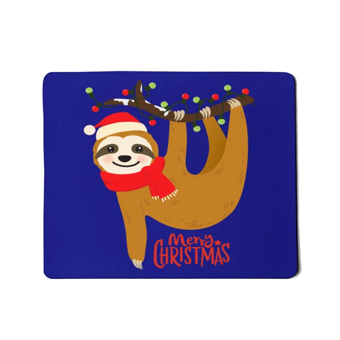 Merry Slothmas Funny Christmas Pajama For Sloth Lovers Gift Mousepad