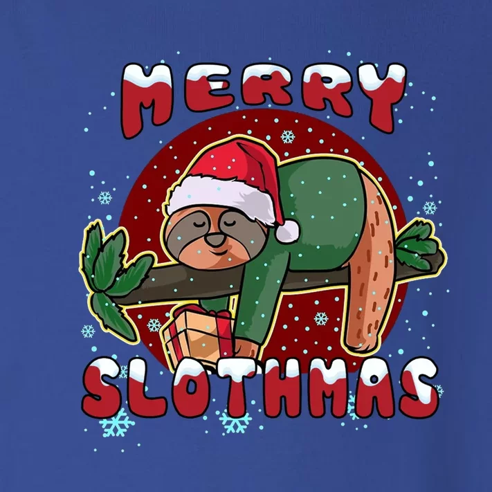 Merry Slothmas Funny Sloth Christmas Merry Xmas Great Gift Toddler Long Sleeve Shirt