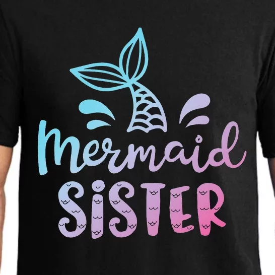 Mermaid Sister Funny  Family Matching Birthday Pajama Set