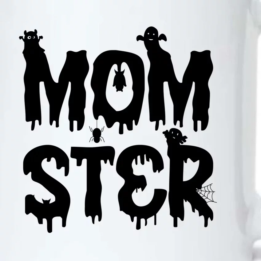 Mom Ster Funny Halloween Mom Spooky Mama Momster Gift Black Color Changing Mug