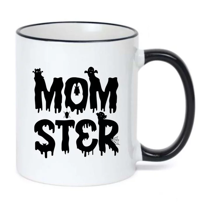 Mom Ster Funny Halloween Mom Spooky Mama Momster Gift Black Color Changing Mug