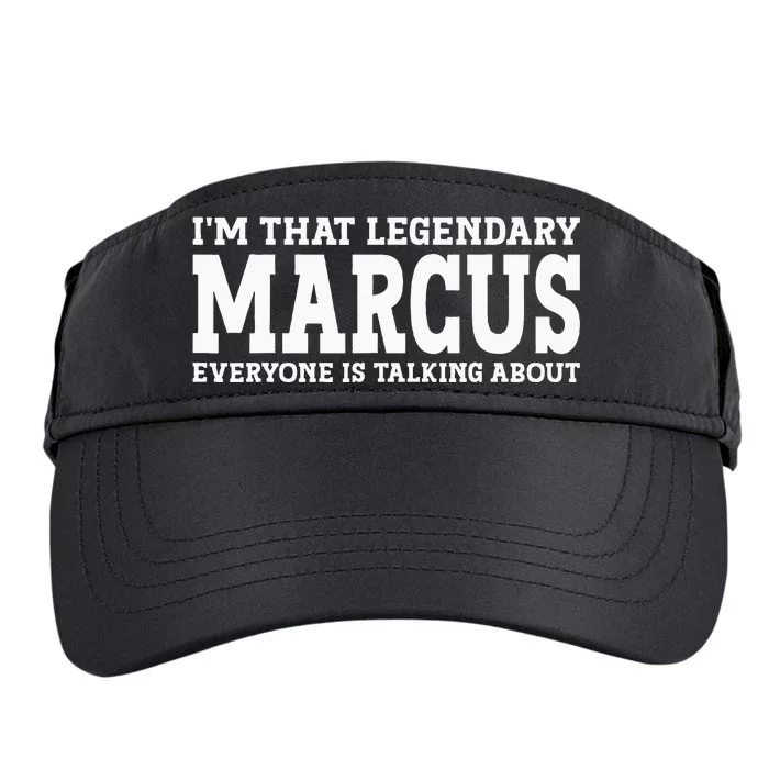 Marcus Surname Funny Team Family Last Name Marcus Adult Drive Performance Visor