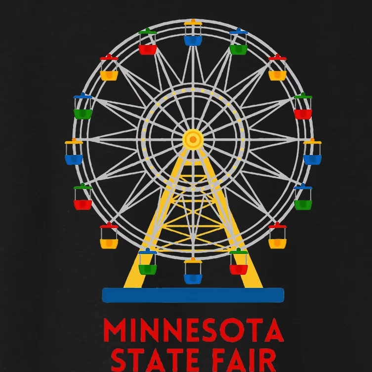 Minnesota State Fair Ferris Wheel County Fair Women's Crop Top Tee