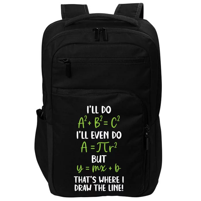 Math Saying Funny Math Joke Mathematician Cute Gift Impact Tech Backpack