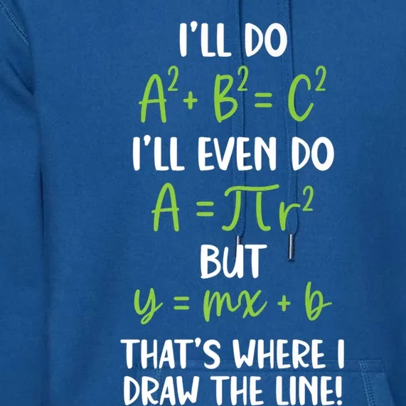 Math Saying Funny Math Joke Mathematician Cute Gift Premium Hoodie