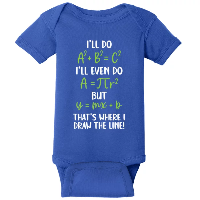 Math Saying Funny Math Joke Mathematician Cute Gift Baby Bodysuit