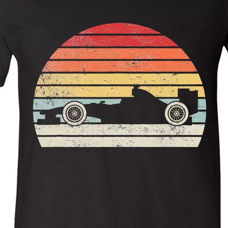 Mechanic Sport Formula Race Car V-Neck T-Shirt