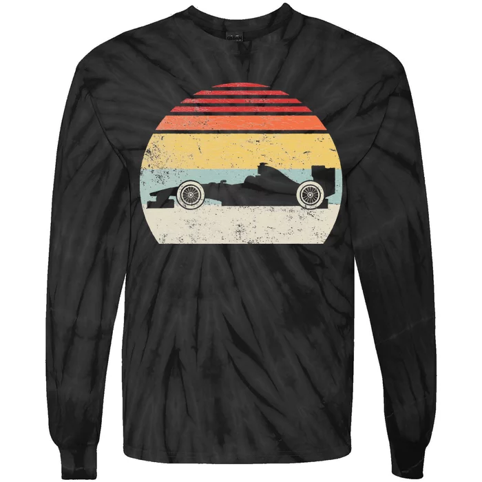 Mechanic Sport Formula Race Car Tie-Dye Long Sleeve Shirt