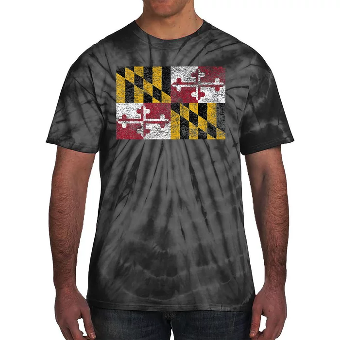 MARYLAND STATE FLAG ANNAPOLIS BALTIMORE CHESAPEAKE BAY Tie-Dye T-Shirt