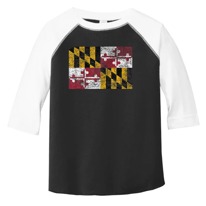 MARYLAND STATE FLAG ANNAPOLIS BALTIMORE CHESAPEAKE BAY Toddler Fine Jersey T-Shirt