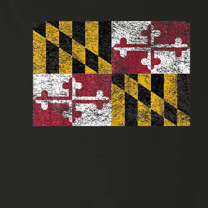 MARYLAND STATE FLAG ANNAPOLIS BALTIMORE CHESAPEAKE BAY Toddler Long Sleeve Shirt