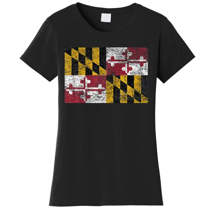 MARYLAND STATE FLAG ANNAPOLIS BALTIMORE CHESAPEAKE BAY Women's T-Shirt