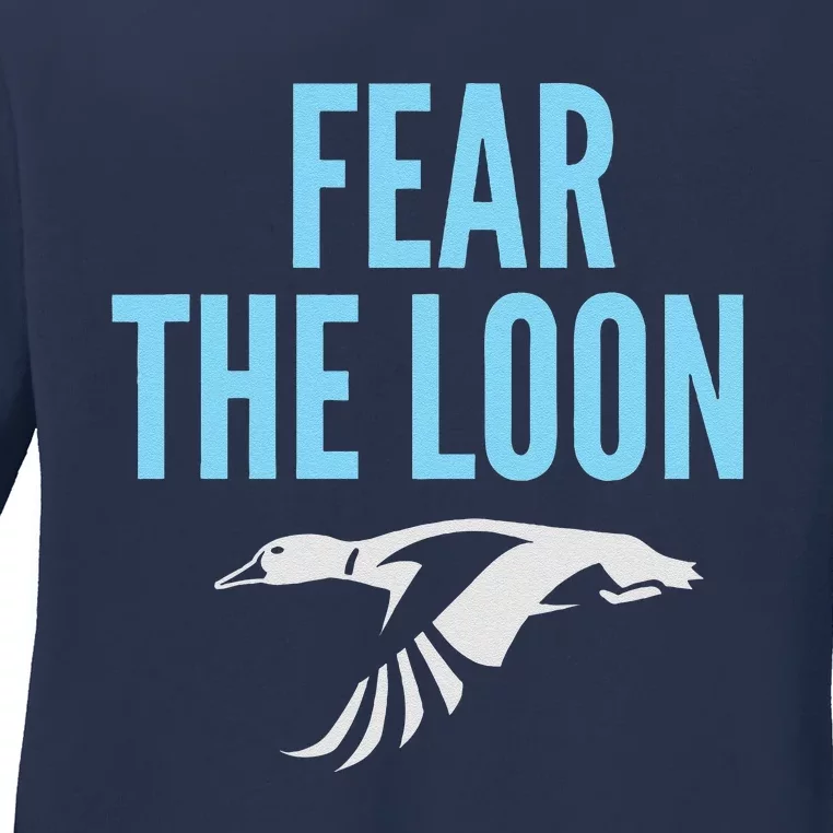 Minnesota Soccer Fear The Loon Fc  United Ladies Long Sleeve Shirt