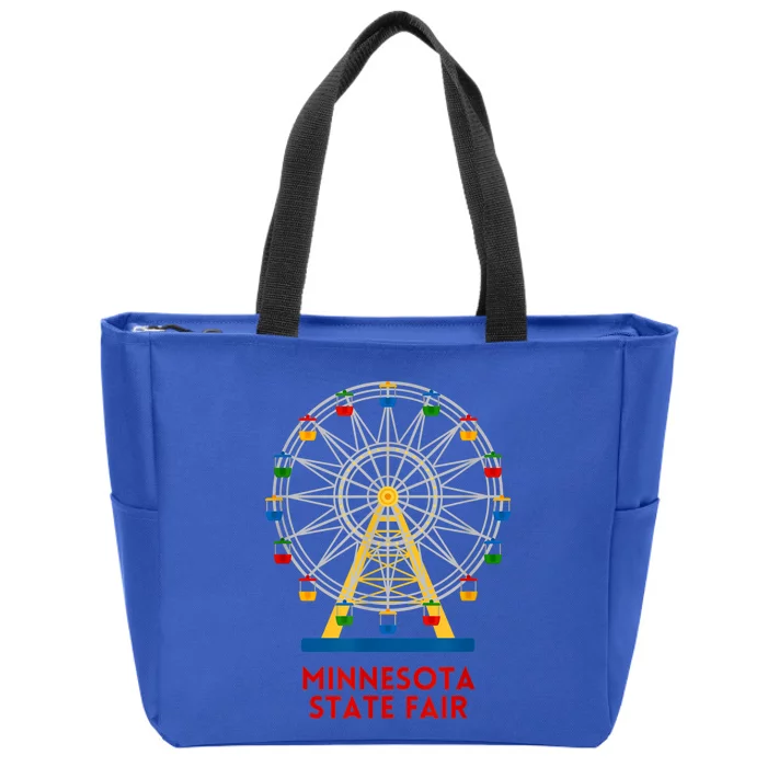 Minnesota State Fair Ferris Wheel County Fair Zip Tote Bag