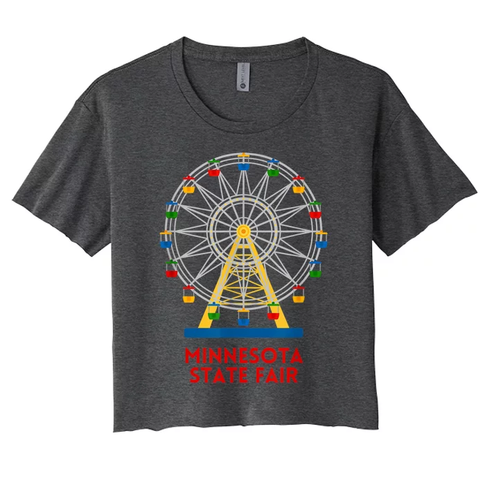 Minnesota State Fair Ferris Wheel County Fair Women's Crop Top Tee