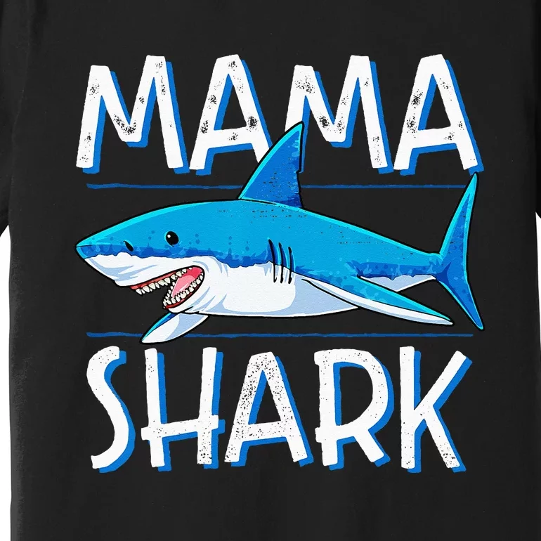 Mama Shark Family Matching Mommy Mom Wo Jawsome Premium T-Shirt