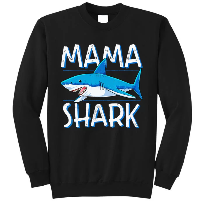 Mama Shark Family Matching Mommy Mom Wo Jawsome Tall Sweatshirt