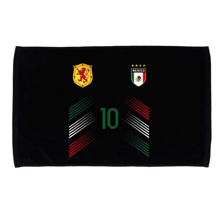 Mexico Soccer Fans Jersey Mexican Flag Football Lovers Microfiber Hand Towel