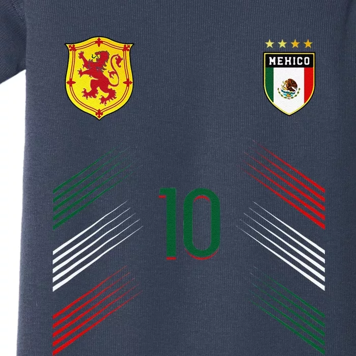 Mexico Soccer Fans Jersey Mexican Flag Football Lovers Baby Bodysuit