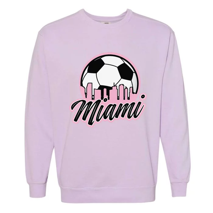 Miami Soccer Fansrelated Products Garment-Dyed Sweatshirt