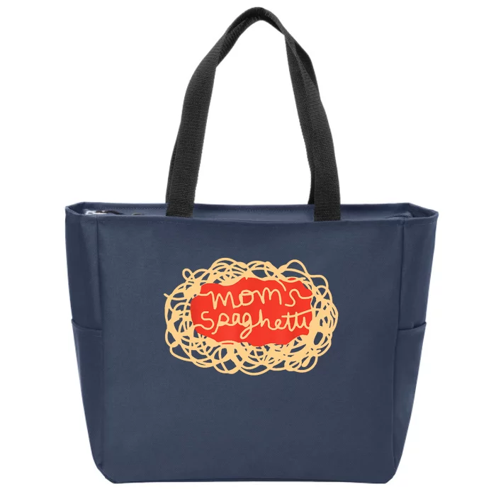 Mom's Spaghetti Funny Mother's Day Zip Tote Bag