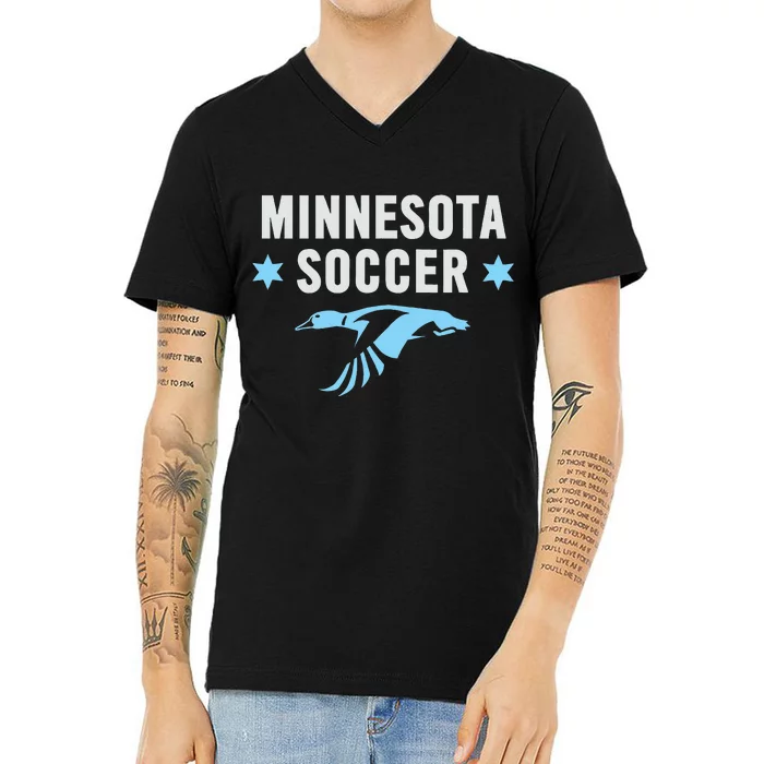 Minnesota Soccer Fan Gear Fc United V-Neck T-Shirt