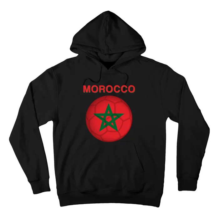 Morocco Soccer Football Moroccan Flag Gift Hoodie