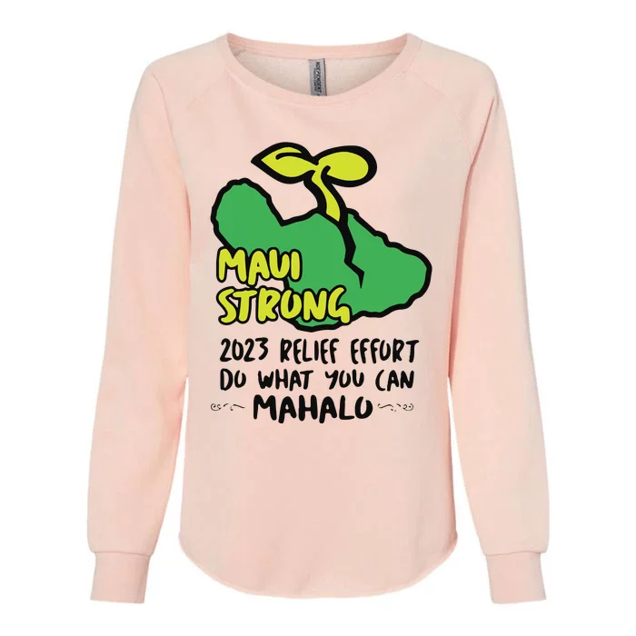 Maui Strong Fundraiser Lahaina Banyan Tree Womens California Wash Sweatshirt