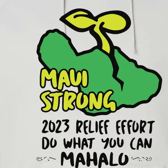 Maui Strong Fundraiser Lahaina Banyan Tree Performance Fleece Hoodie