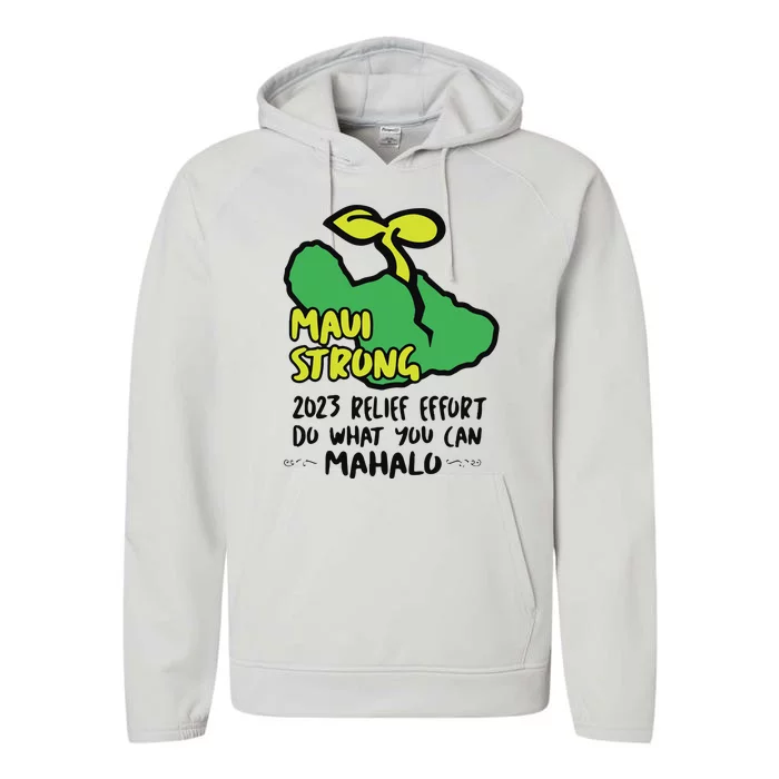 Maui Strong Fundraiser Lahaina Banyan Tree Performance Fleece Hoodie