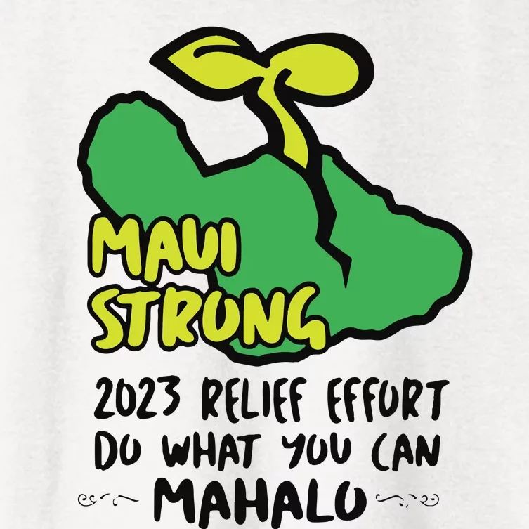 Maui Strong Fundraiser Lahaina Banyan Tree Women's Crop Top Tee