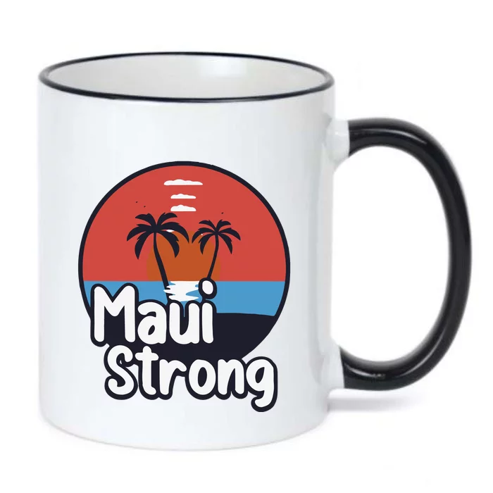 Maui Strong Fundraiser Support For Hawaii Fire Victims Maui Wildfire Black Color Changing Mug