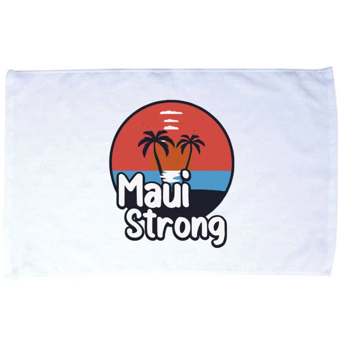 Maui Strong Fundraiser Support For Hawaii Fire Victims Maui Wildfire Microfiber Hand Towel