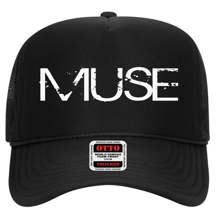 Muse Slim Fit High Crown Mesh Trucker Hat