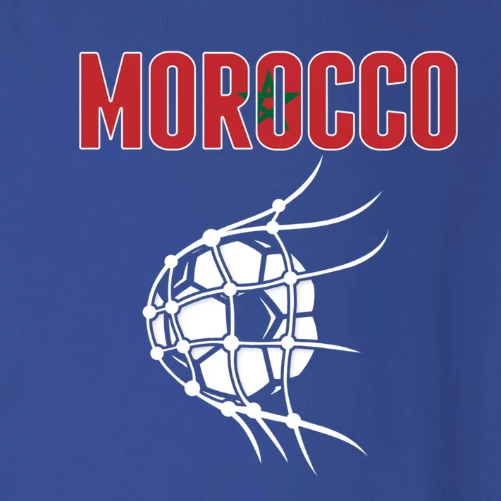 Morocco Soccer Fans Jersey Great Gift Moroccan Flag Football In Net Great Gift Toddler Long Sleeve Shirt