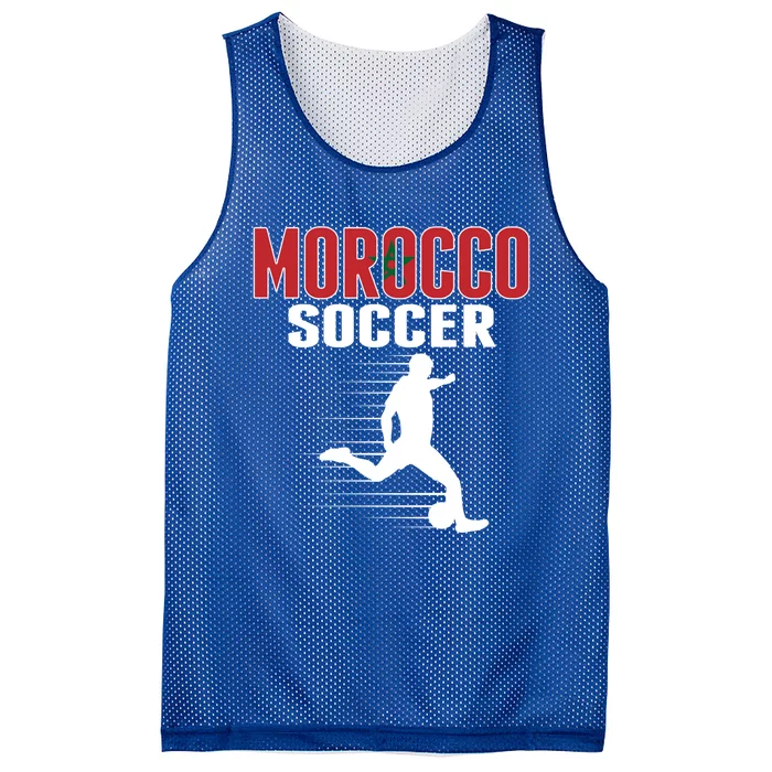 Morocco Soccer Fans Jersey Gift Moroccan Flag Football Lovers Gift Mesh Reversible Basketball Jersey Tank