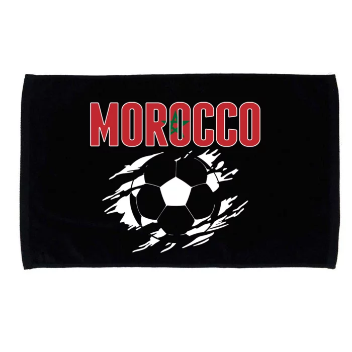 Morocco Soccer Fans Jersey Gift Moroccan Football Supporters Funny Gift Microfiber Hand Towel