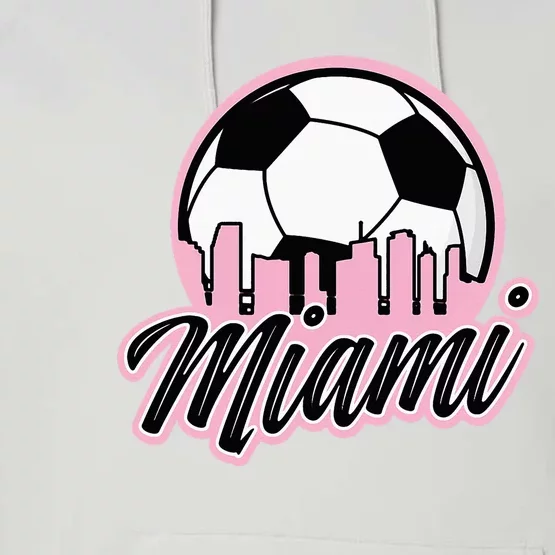 Miami Soccer Fans Related Products Performance Fleece Hoodie