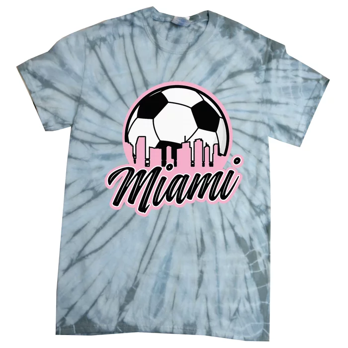 Miami Soccer Fans Related Products Tie-Dye T-Shirt