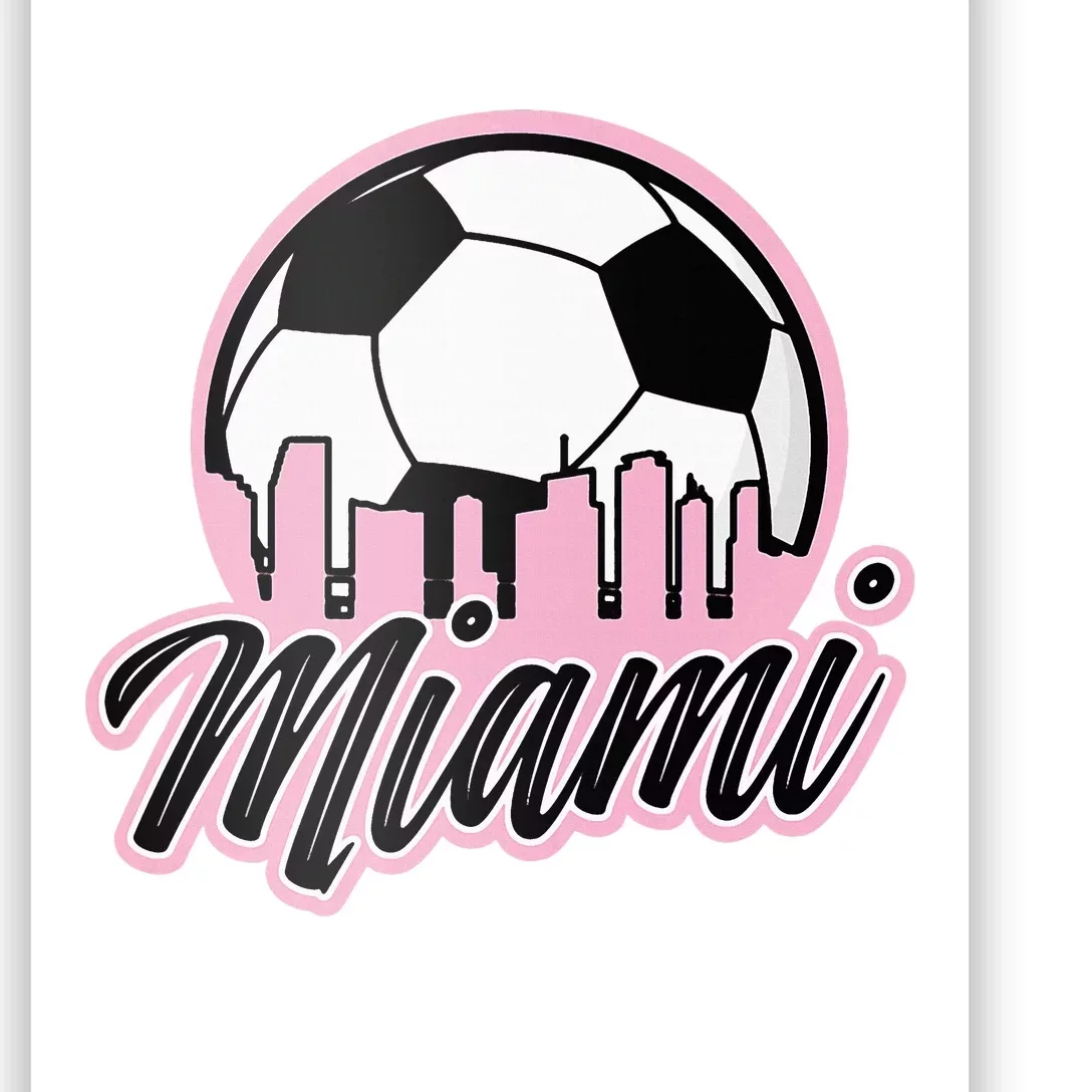 Miami Soccer Fans Related Products Poster