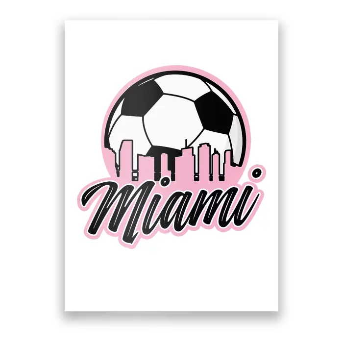 Miami Soccer Fans Related Products Poster