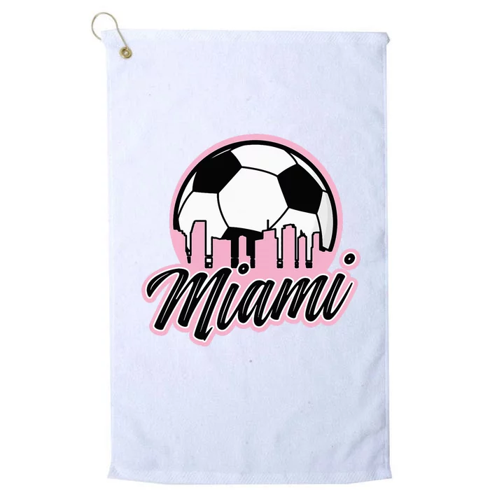 Miami Soccer Fans Related Products Platinum Collection Golf Towel