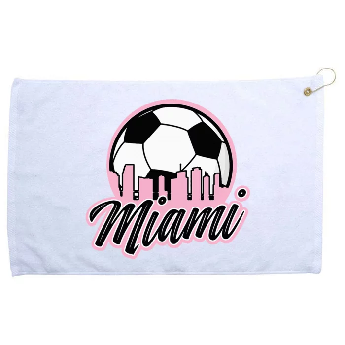 Miami Soccer Fans Related Products Grommeted Golf Towel