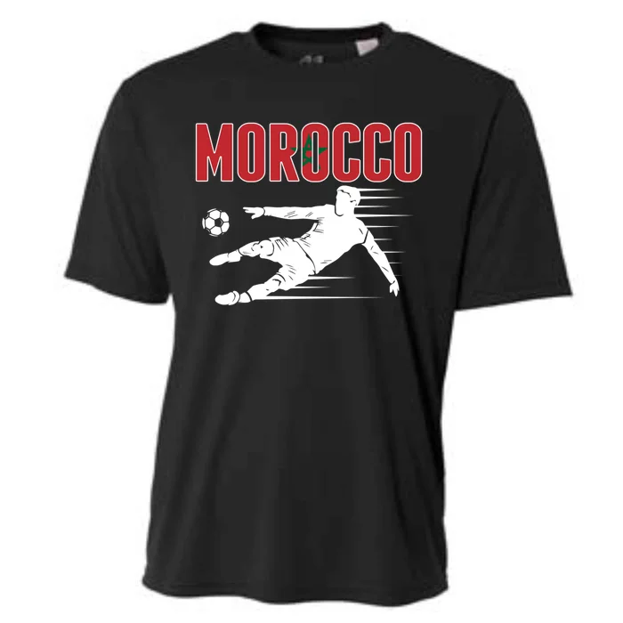 Morocco Soccer Fans Jersey Cool Gift Moroccan Football Supporters Gift Cooling Performance Crew T-Shirt