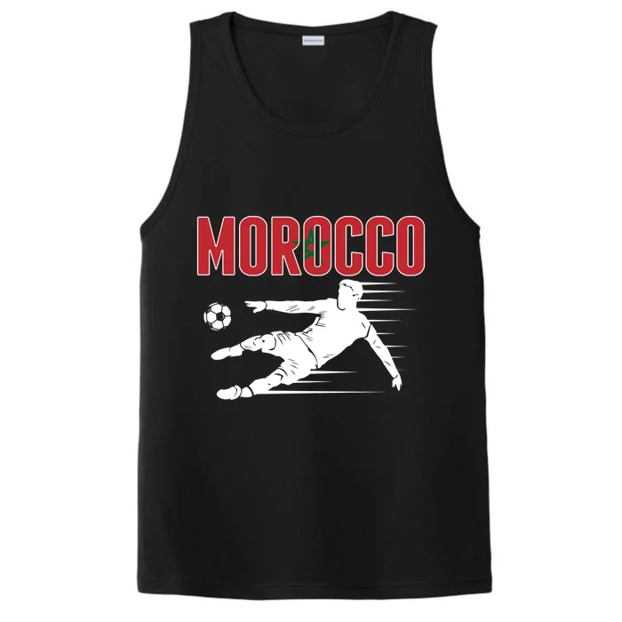 Morocco Soccer Fans Jersey Cool Gift Moroccan Football Supporters Gift Performance Tank